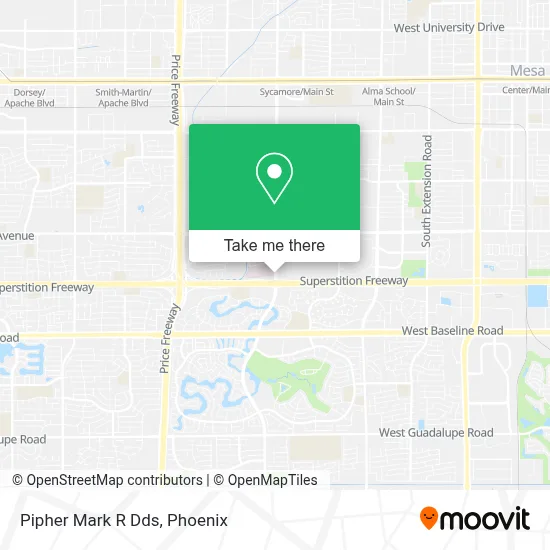 Pipher Mark R Dds map