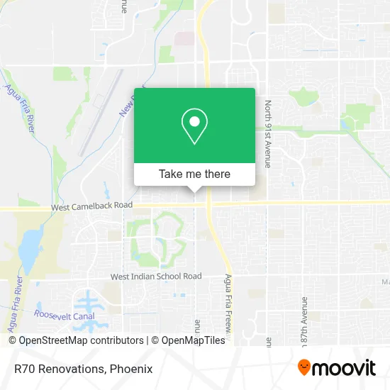 R70 Renovations map