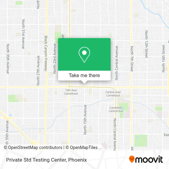 Private Std Testing Center map