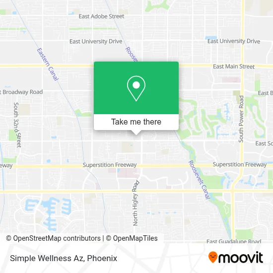 Simple Wellness Az map