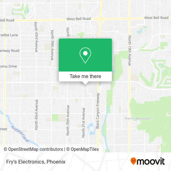 Fry's Electronics map
