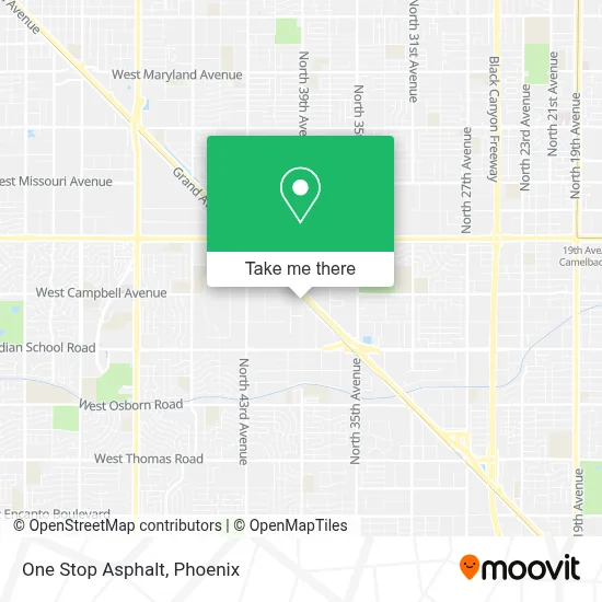 One Stop Asphalt map