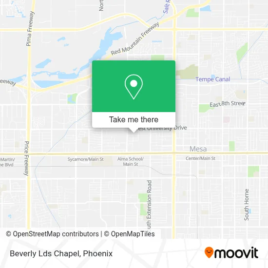 Beverly Lds Chapel map
