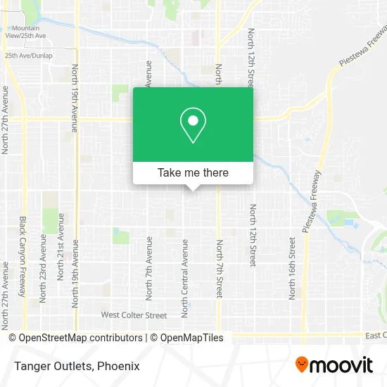 Tanger Outlets map