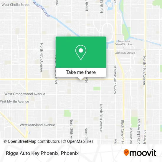 Riggs Auto Key Phoenix map