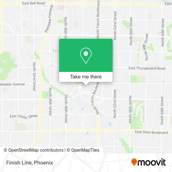 Finish Line map
