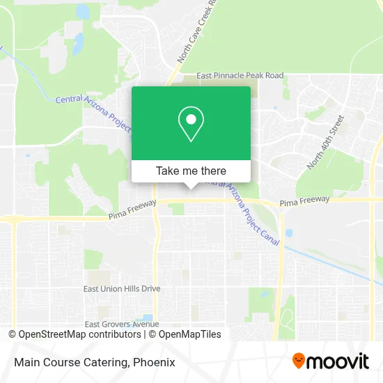 Main Course Catering map
