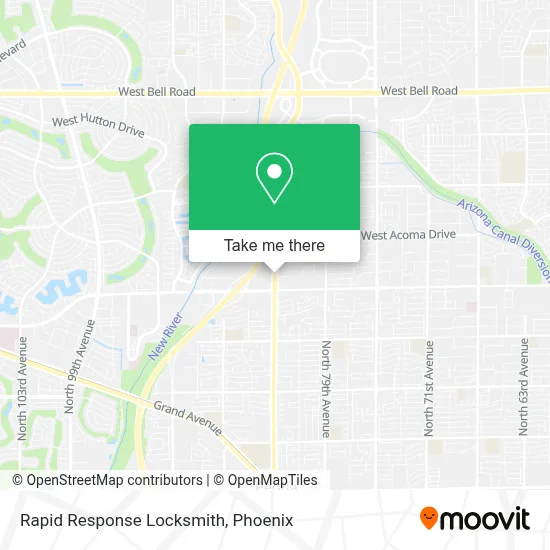 Rapid Response Locksmith map