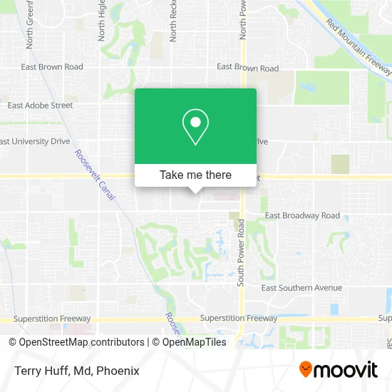 Terry Huff, Md map