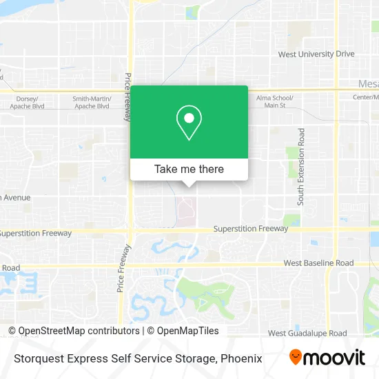 Storquest Express Self Service Storage map