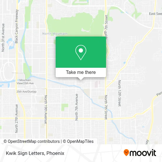 Kwik Sign Letters map