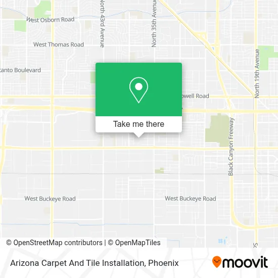 Arizona Carpet And Tile Installation map