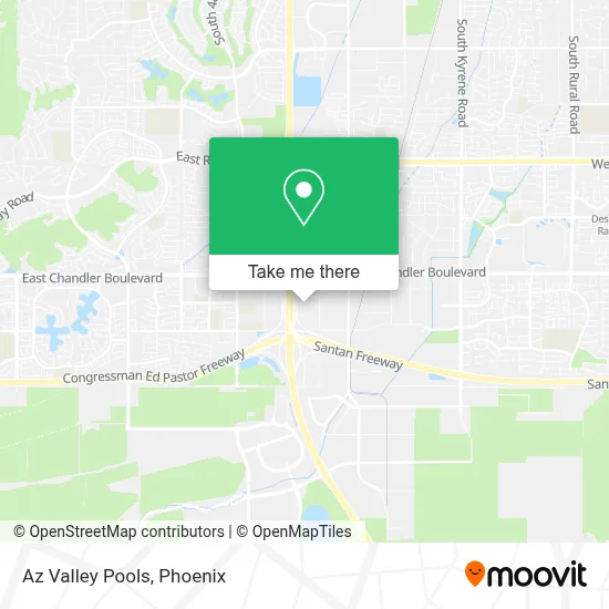 Az Valley Pools map