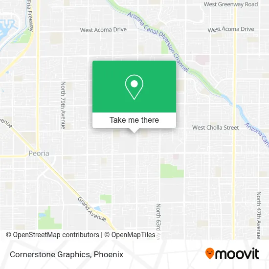 Cornerstone Graphics map