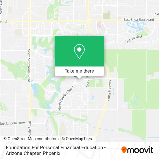 Foundation For Personal Financial Education - Arizona Chapter map