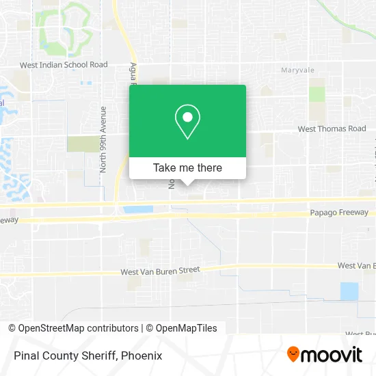 Pinal County Sheriff map