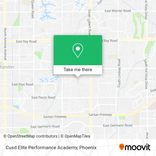 Cusd Elite Performance Academy map