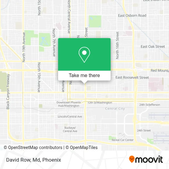 David Row, Md map