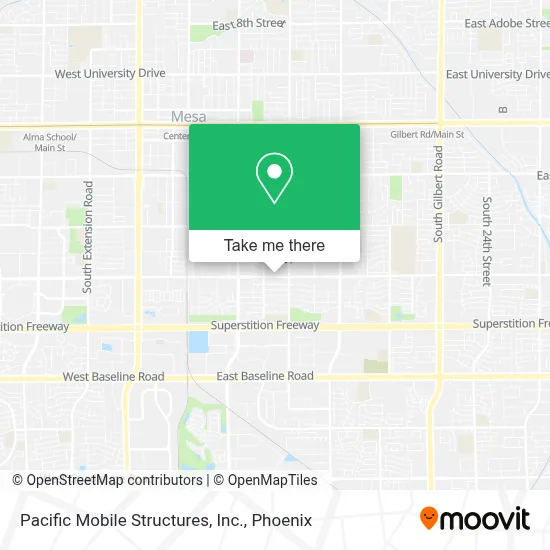 Pacific Mobile Structures, Inc. map