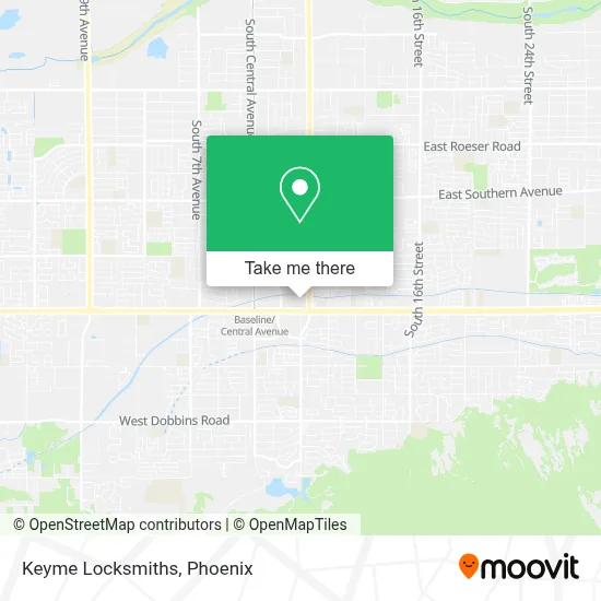 Keyme Locksmiths map