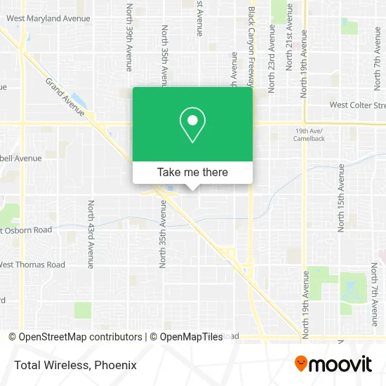 Total Wireless map