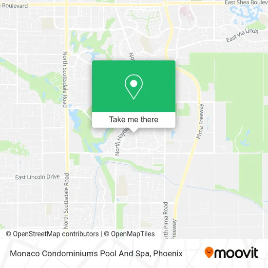Monaco Condominiums Pool And Spa map