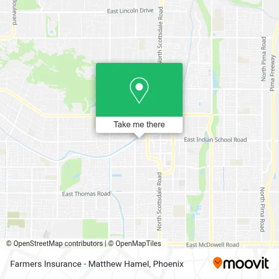 Farmers Insurance - Matthew Hamel map