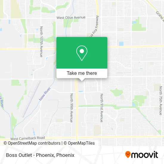 Boss Outlet - Phoenix map