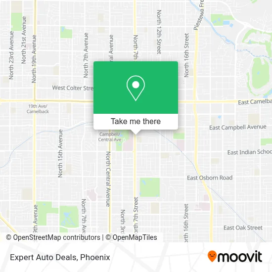Expert Auto Deals map