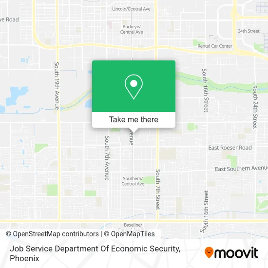 Job Service Department Of Economic Security map