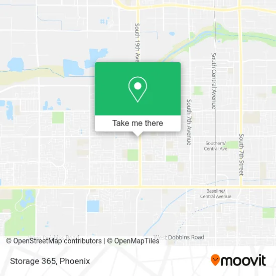 Storage 365 map