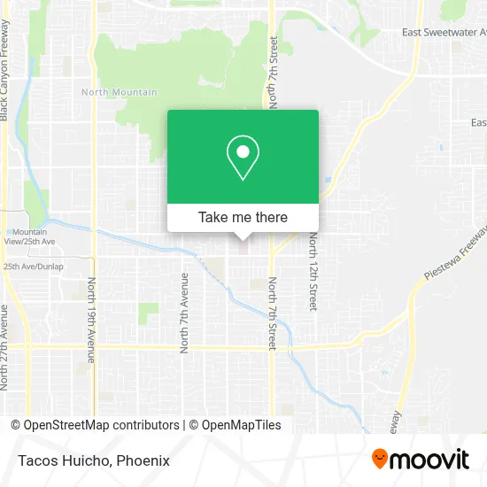 Tacos Huicho map