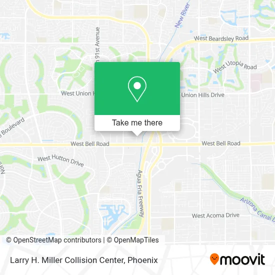 Larry H. Miller Collision Center map
