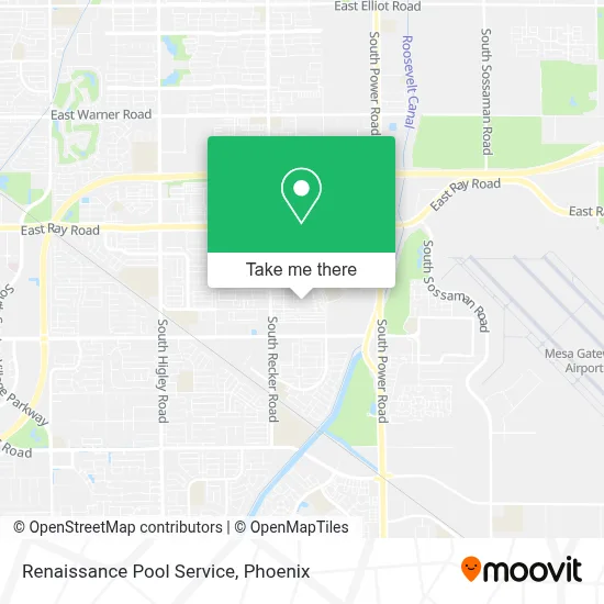 Renaissance Pool Service map