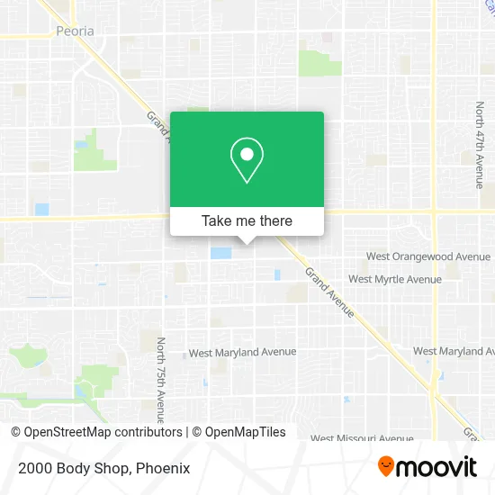 2000 Body Shop map