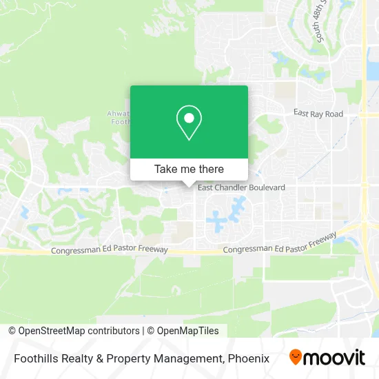 Foothills Realty & Property Management map