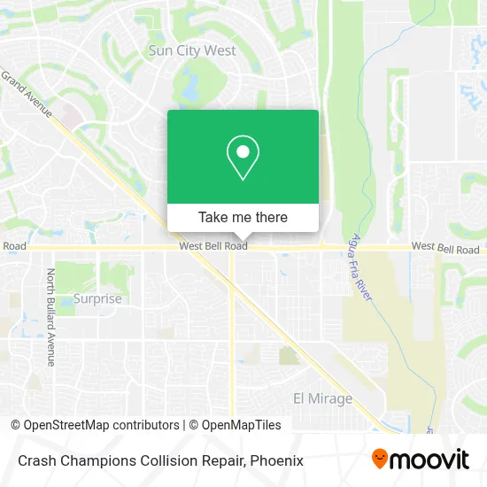 Crash Champions Collision Repair map