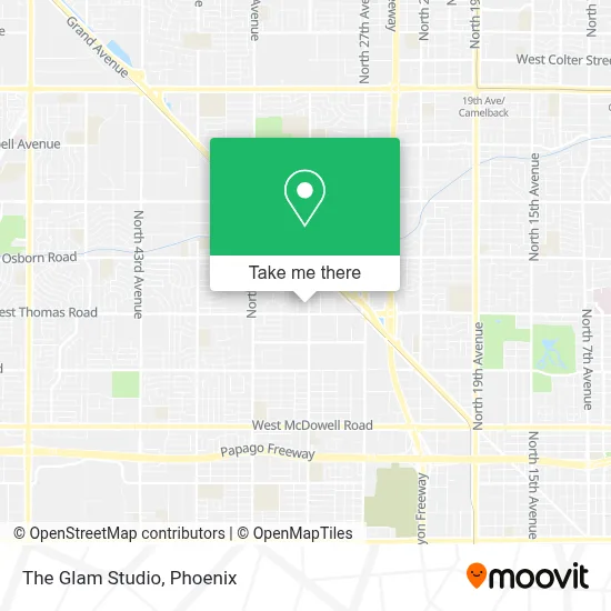 The Glam Studio map