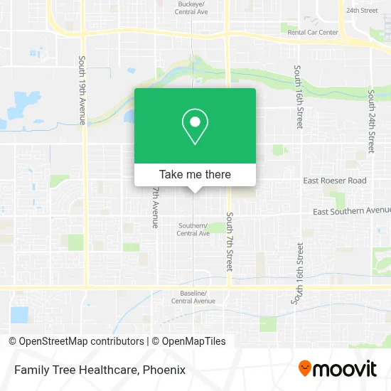 Family Tree Healthcare map