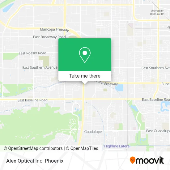 Alex Optical Inc map