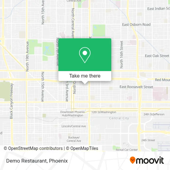 Demo Restaurant map