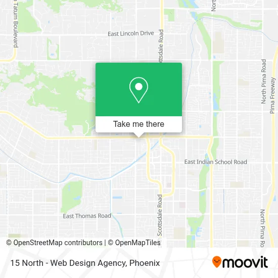 15 North - Web Design Agency map