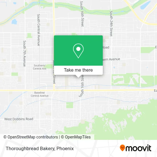 Thoroughbread Bakery map