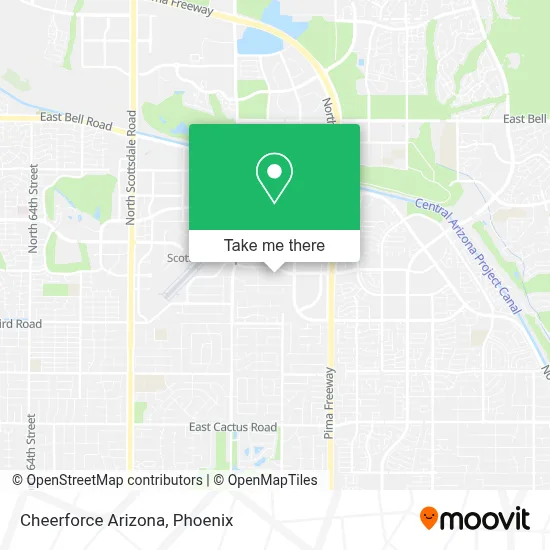 Cheerforce Arizona map