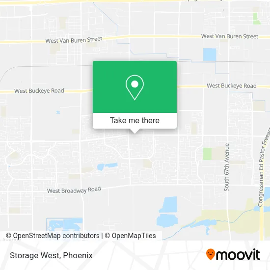 Storage West map