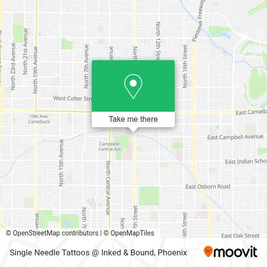 Single Needle Tattoos @ Inked & Bound map