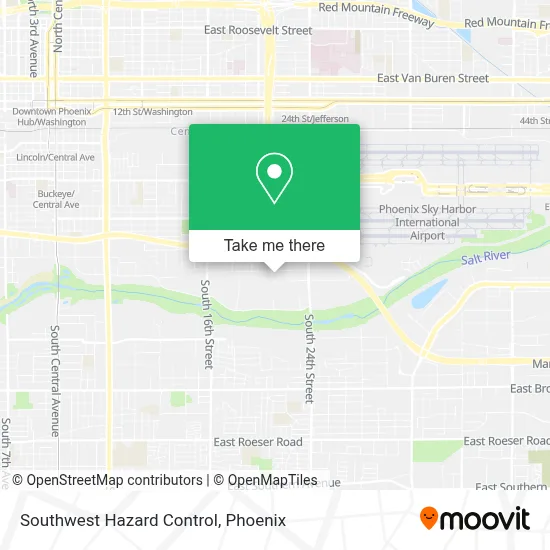 Southwest Hazard Control map