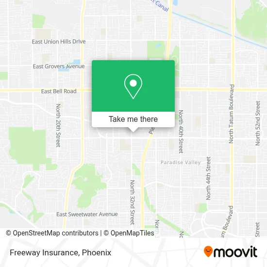 Freeway Insurance map