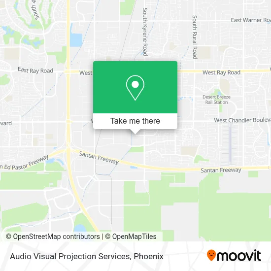 Audio Visual Projection Services map