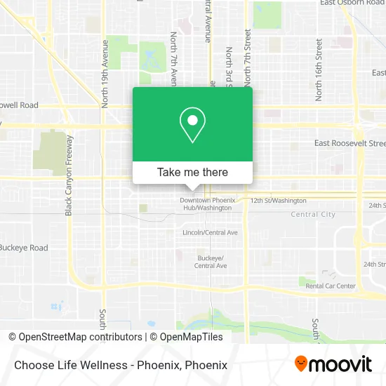 Choose Life Wellness - Phoenix map